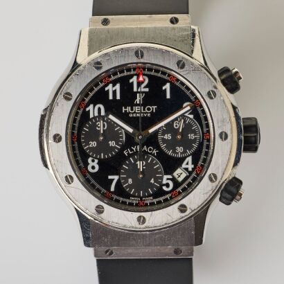Stainless Steel, Hublot Super B Flyback Chronograph Wristwatch, circa 2000's