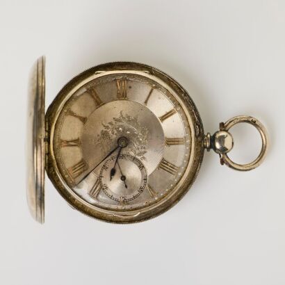 Sterling Silver, George Young Dunedin, Key-Wound Pocket Watch, circa 1865