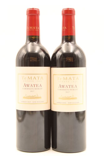 (2) 2017 Te Mata Estate Awatea Cabernets Merlot, Hawkes Bay