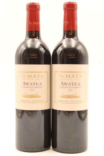 (2) 2018 Te Mata Estate Awatea Cabernets Merlot, Hawkes Bay [JR17]