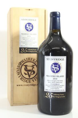(1) 2010 Stonyridge Vineyard Larose, Waiheke Island, 3000ml (GB) (10 Bottles Made)