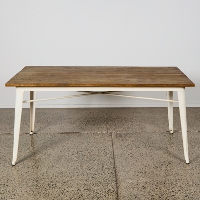 A Industrial Rustic Tolix Style Table