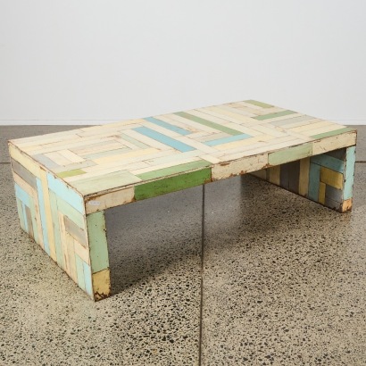 A Reclaimed Teak Timber Coffee Table