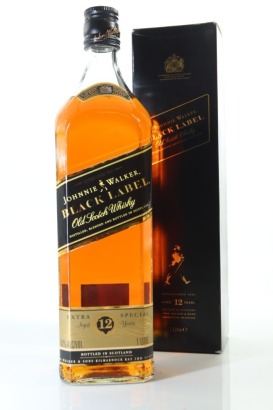 (1) Johnnie Walker Black Label 12 Year Old Blended Scotch Whisky, 1000ml, 43% ABV (GB)