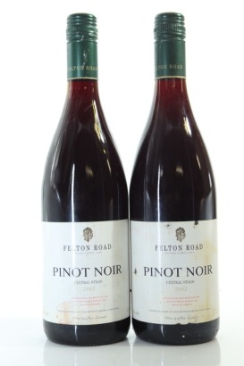 (2) 2002 Felton Road Bannockburn Pinot Noir, Central Otago (TL)