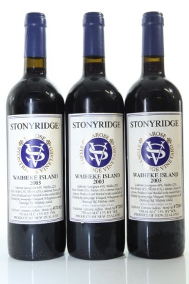 (3) 2003 Stonyridge Vineyard Larose, Waiheke Island