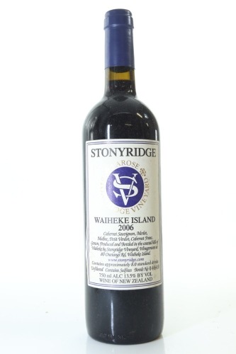 (1) 2006 Stonyridge Vineyard Larose, Waiheke Island