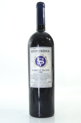 (1) 2003 Stonyridge Vineyard Larose, Waiheke Island, 1500ml