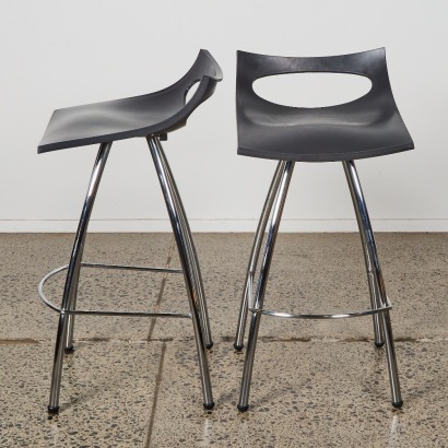 A Pair of Scab Barstools