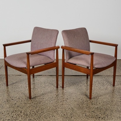 A Pair of Finn Juhl by Backhouse Chairs