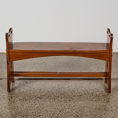 An Arts and Crafts Rimu Bench Seat
