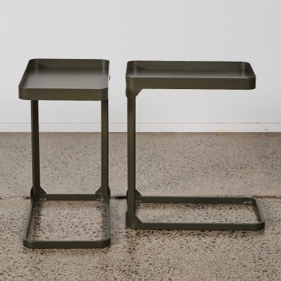 A Pair of Minimal Metal Side Tables
