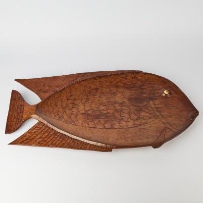 A Large Trobriand Island Wall Mounted Fish