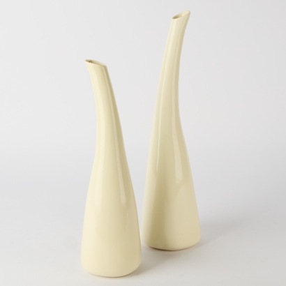 A Pairing of Stem Vases by Bob Steiner
