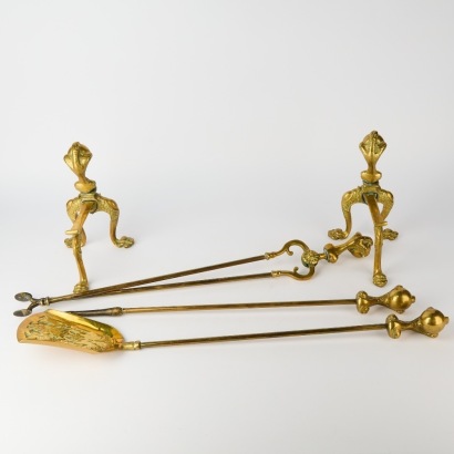 An Antique Fireside Set