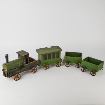A Vintage Homemade Train Set