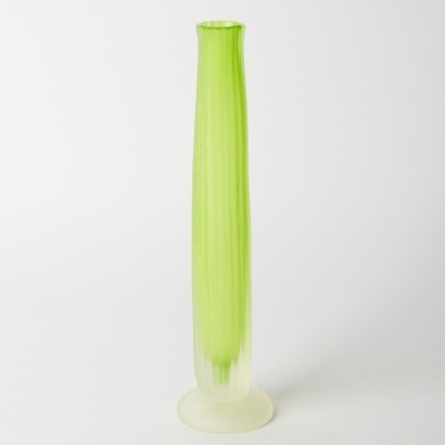 A Kosta Boda Cactus Carved Vase