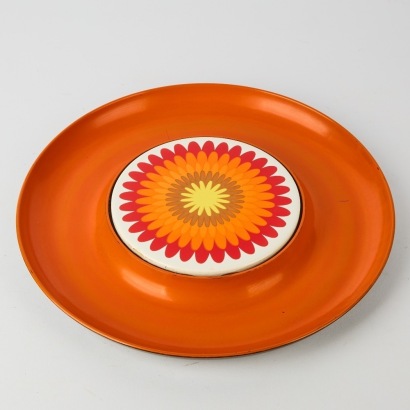 A Mid Century Melamine Snack Plate