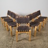 A Set of Seven 611 Dining Chairs by Alvar Aalto for Artek