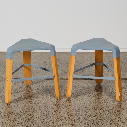A Pair of Italian Picapau Stools by Infiniti Design