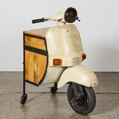 A Repurposed Scooter Bar Trolley