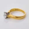 18ct Yellow Gold / Platinum, 0.93ct Diamond Solitaire Ring, GIA certified - 2