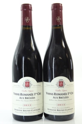 (2) 2012 Domaine Bruno Clavelier Aux Brulees Vieilles Vignes, Vosne-Romanee Premier Cru