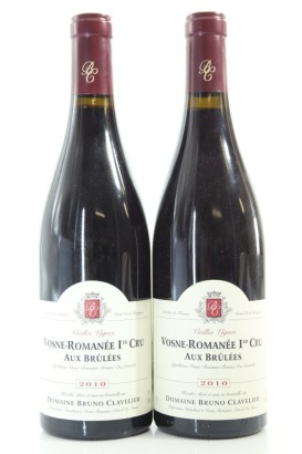 (2) 2010 Domaine Bruno Clavelier Aux Brulees Vieilles Vignes, Vosne-Romanee Premier Cru