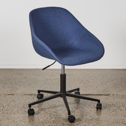 A Modern Design Bucket Chair on Castors
