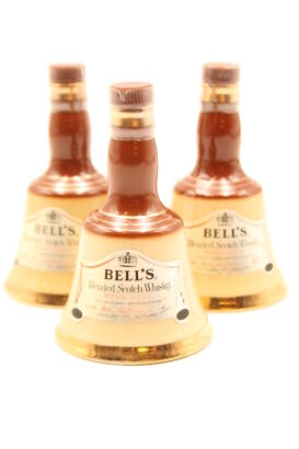(1) Miniature Bells Specially Selected Blended Scotch Whisky Decanters, 50ml (3 Decanters Sold as One Lot)