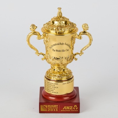 A Limited Edition Webb Ellis Rugby Cup Ornament, 2011