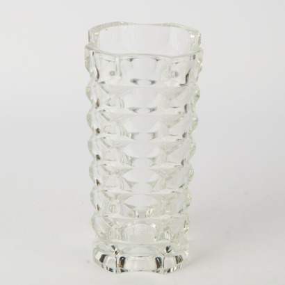 A Vintage Luminarc Crystal Geometric Vase