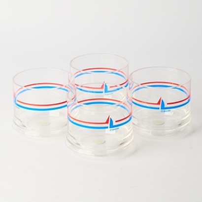 A Set of Guzzini Pagoda Tumbler Glasses