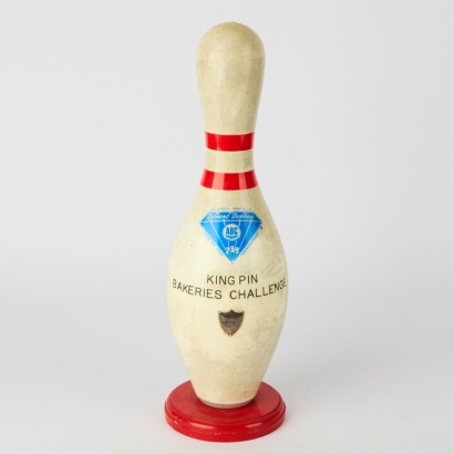 A Vintage Bowling Pin Trophy