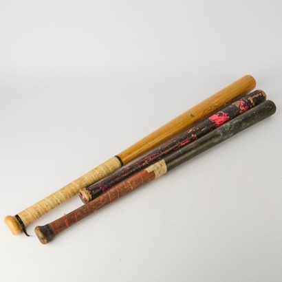 A Trio of Retro American Softball Bats