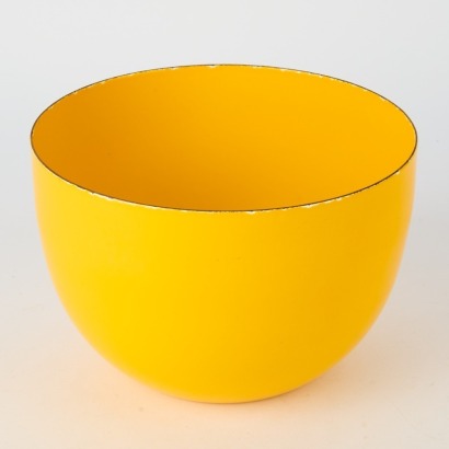 A Yellow Enamel Bowl