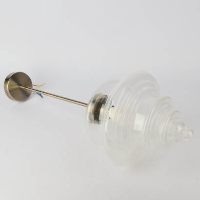 A Stainless & Glass Schelp Pendant