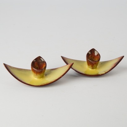 A Pair of Retro Candle Holders