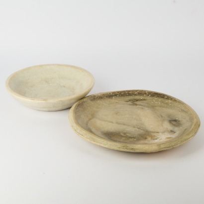A Pair of Polished Granite Plate and Bowl