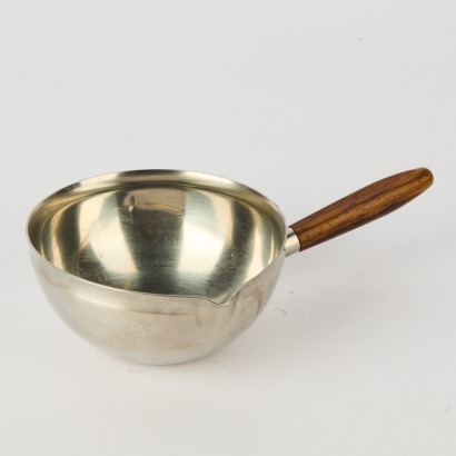 A Mid-Century Danish Teak and Stainless Sauce Boat