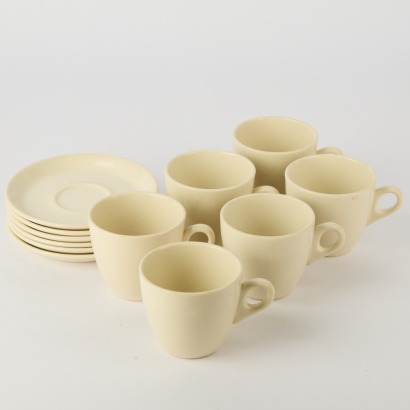 A Six Place Crown Lynn Super Vitrified Coffee Set