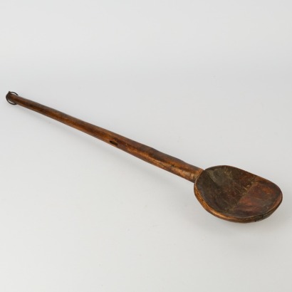 A Large Handmade Wooden Spoon
