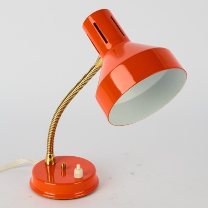 A Mid-Century Orange Table Lamp