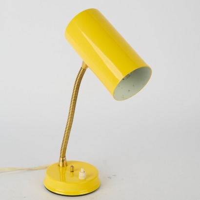 A Mid-Century Yellow Table Lamp