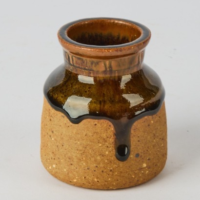 A Small Earthenware Canister