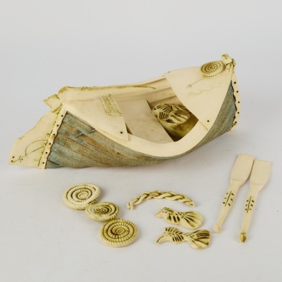 A Large Penny Ericson Clay Boat