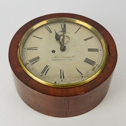 A Georgian Mahogany Wall Clock by James Truscott, Aberystwyth