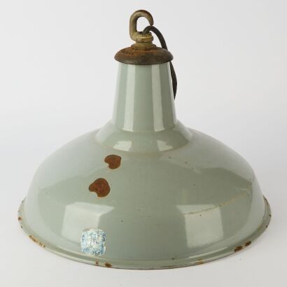 A Benjamin RLM Crysteel Industrial Lightshade