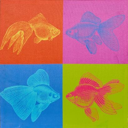 A Pop Art Goldfish Picture
