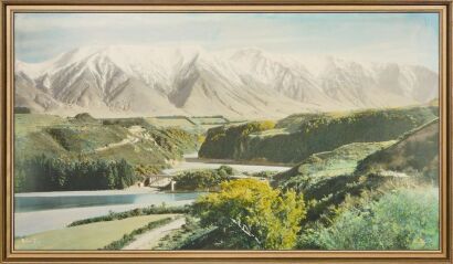 A White Aviation Print Picture by Rakaia Gorge